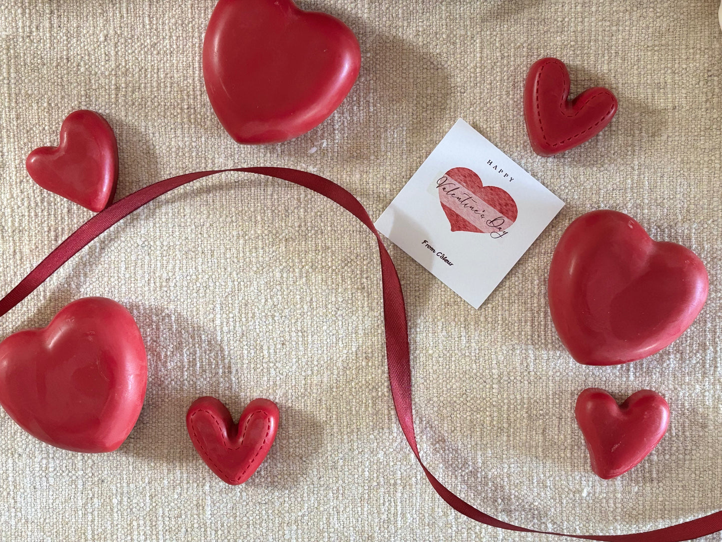 Valentine's Heart shaped wax melt (80g/η μια)