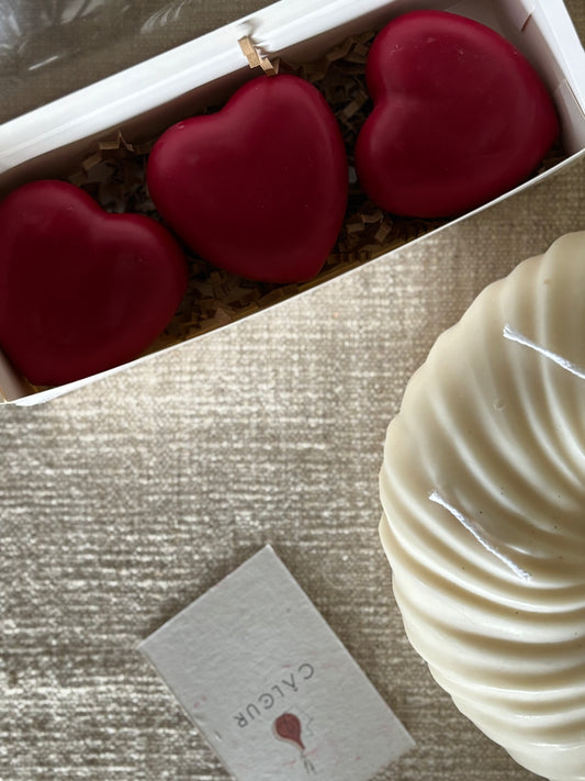 Valentine's Heart shaped wax melt (80g/η μια)