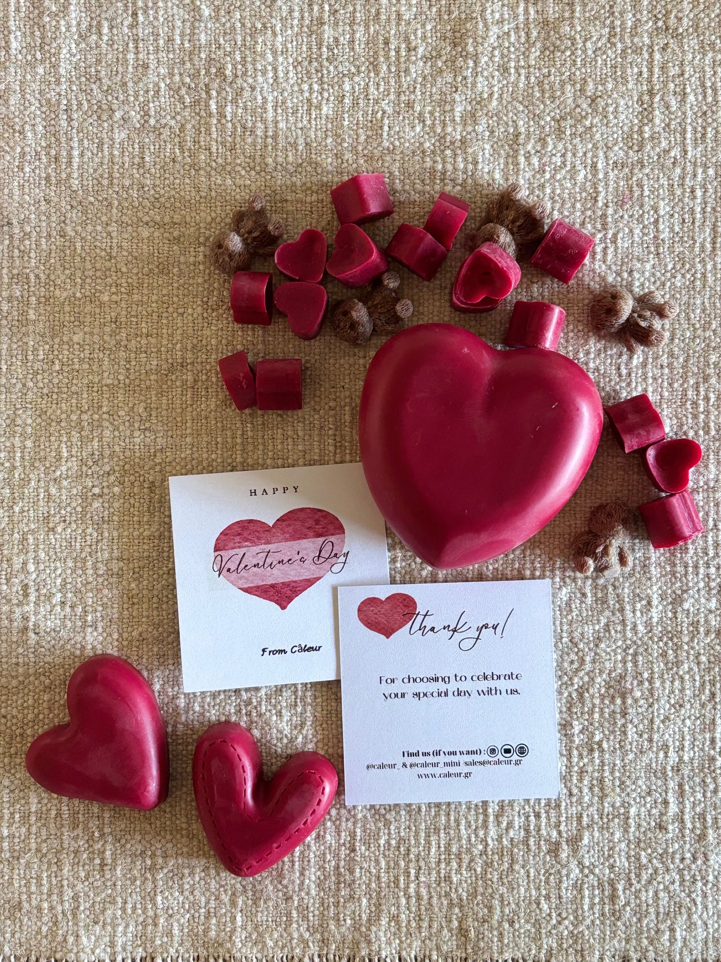 Valentine's Heart shaped wax melts (120g)