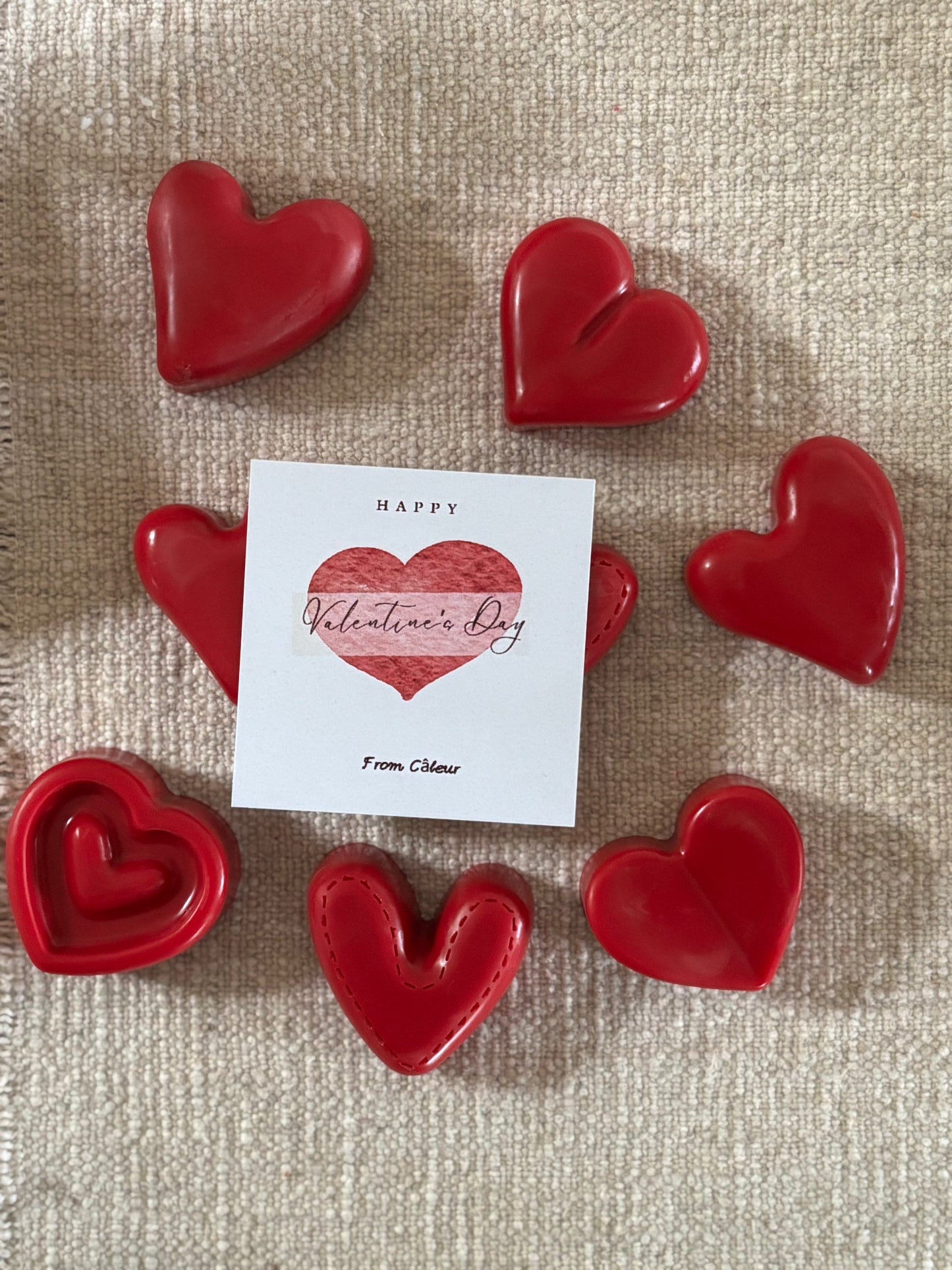 Valentine's Heart shaped wax melts (120g)